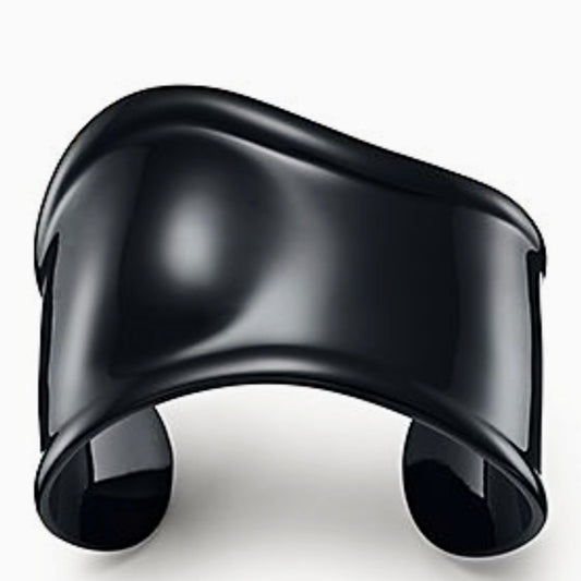 Black bone cuff bracelet